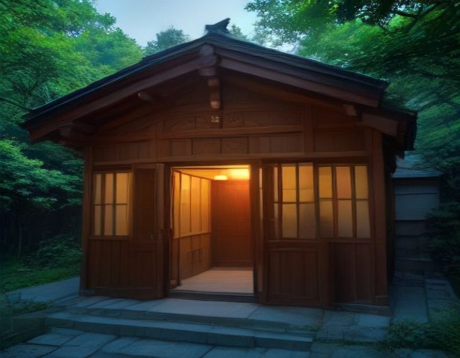 柔和薄荷绿灯光下的家庭客厅场景，屏幕正在播放影像内容，氛围轻松惬意